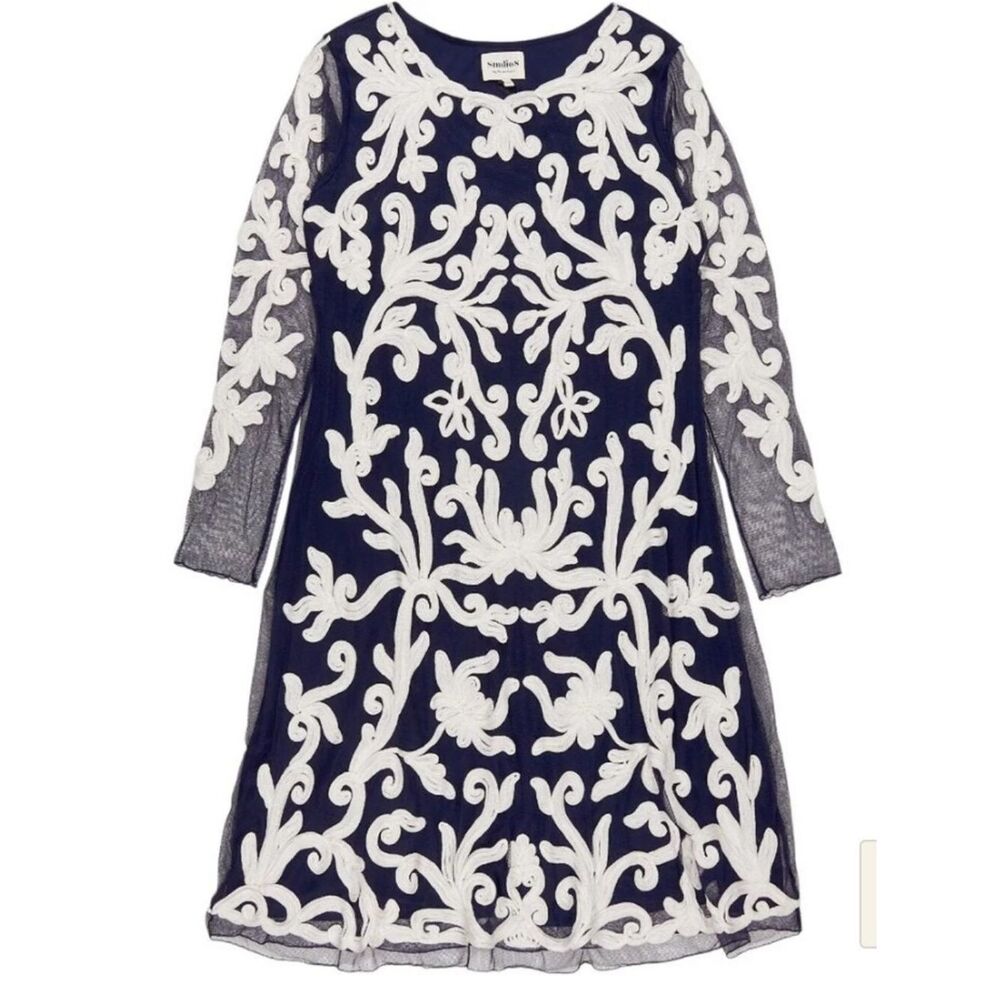 NWT Studio8 by Phase Eight Elegant White Embroidered Midi Dress